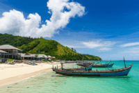 Contoh Prompt Gambar AI Desa Nelayan di Tepi Laut