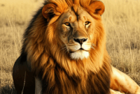 Contoh Prompt Gambar AI Hewan Singa di Padang Savana