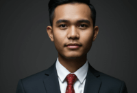 Contoh Prompt Gambar AI Potret Pria dengan Gaya Formal