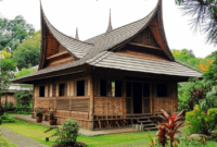 Contoh Prompt Gambar AI Rumah Tradisional Sunda yang Asri